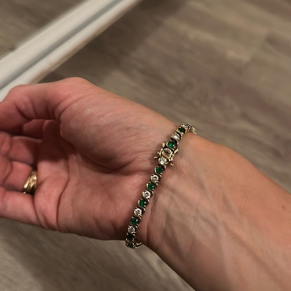 Vintage emerald bracelet - Picture 2 of 7